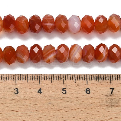 Natural Banded Agate Beads Strands G-Z111-A01-06-1