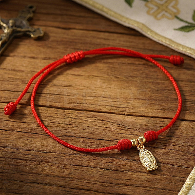 304 Stainless Steel Virgin Mary Charm Bracelets WH3603-1