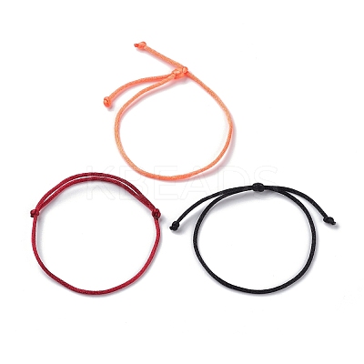 Simple Nylon Cord Bracelets Set BJEW-JB07376-02-1