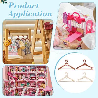 24Pcs 4 Styles Unfinished Wooden WOOD-BC0001-39-1
