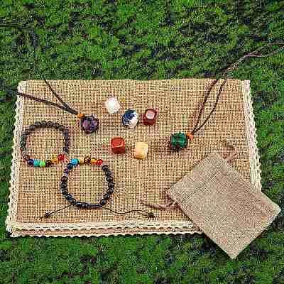 3Pcs 3 Style Natural Mixed Stone Beads Stretch Bracelets Set DIY-SZ0007-03-1