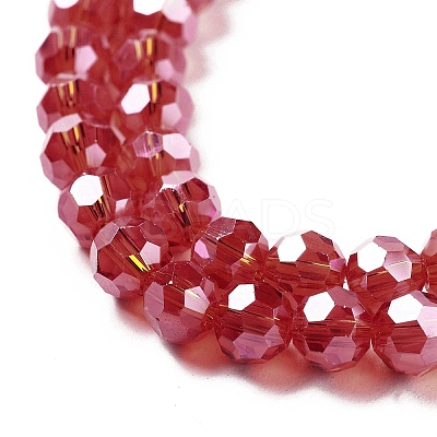 Electroplate Transparent Glass Beads Strands LS-EGLA-A035-T6mm-A01-1