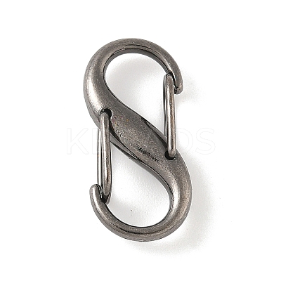 Alloy & Iron Double S Snap Hook Spring Keychain Clasps FIND-H049-02B-B-1