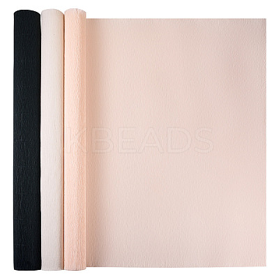 3 Rolls 3 Colors Handmade Crepe Paper DIY-TA0011-55-1
