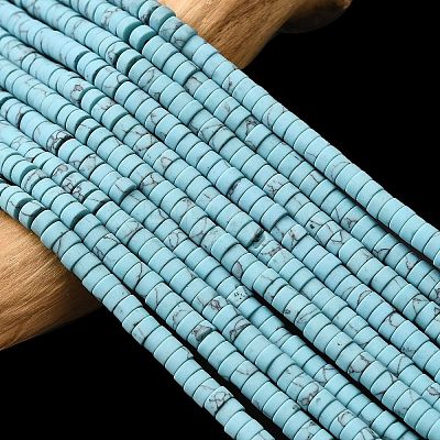 Dyed Synthetic Turquoise Beads Strands G-Z089-A04-F-1