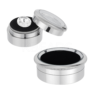 2Pcs 2 Styles Alloy Loose Diamnond Gemstone Display Boxes CON-PH0003-17P-1