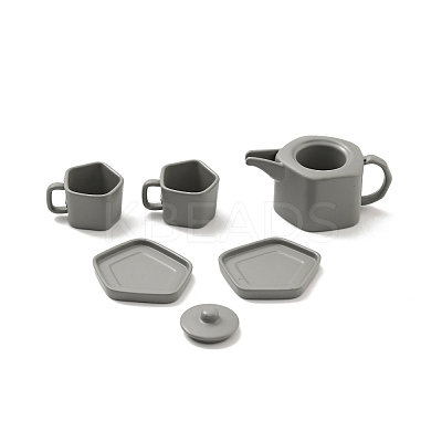Mini Alloy Tea Set Display Decorations DJEW-G028-03B-1