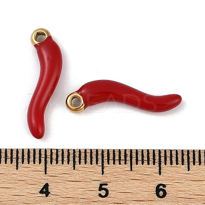 Ion Plating(IP) 304 Stainless Steel Enamel Pendants STAS-Z094-01C-1