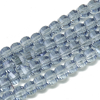 Electroplate Glass Beads Strands EGLA-Q094-A13-1