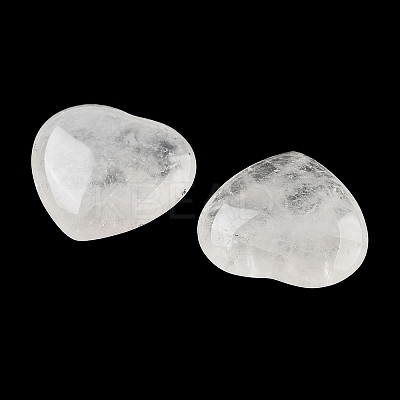 Heart Natural Quartz Crystal Palm Stones G-C134-06A-16-1