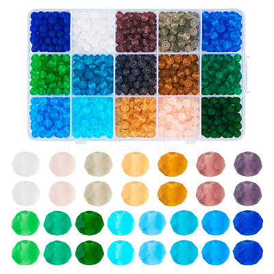 Transparent Glass Beads Strands EGLA-TA0001-55A-1