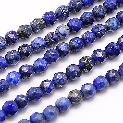 Natural Lapis Lazuli Beads Strands G-G545-18-1