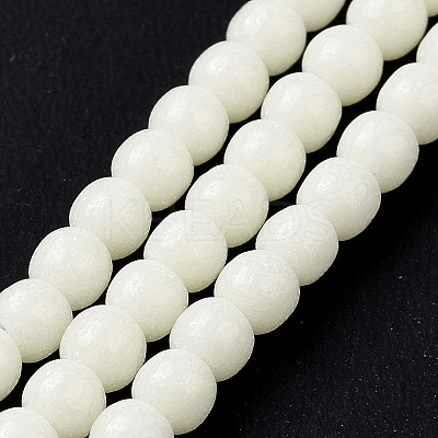 Luminous Glass Bead Strands GLAA-H018-01B-1