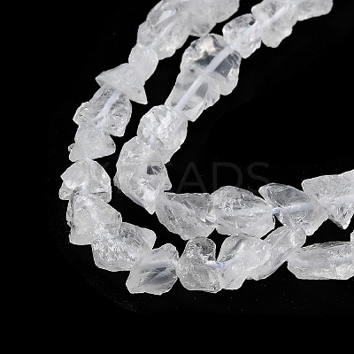 Raw Rough Natural Crystal Quartz Beads Strands G-B065-C12-1