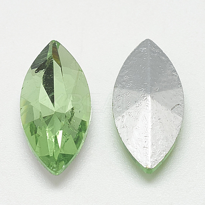 Pointed Back Glass Rhinestone Cabochons RGLA-T083-7x15mm-19-1