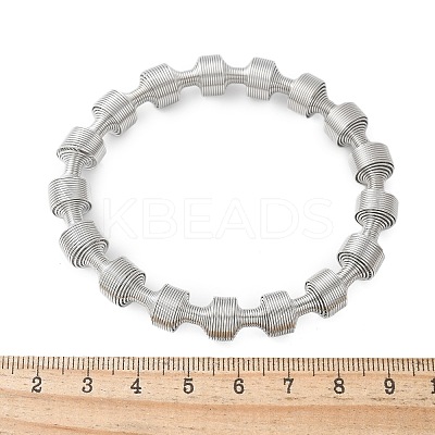 304 Stainless Steel Stretch Bangles for Women BJEW-P315-02H-P-1