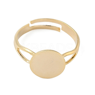 Adjustable Brass Pad Ring Setting KK-K414-05A-G-1