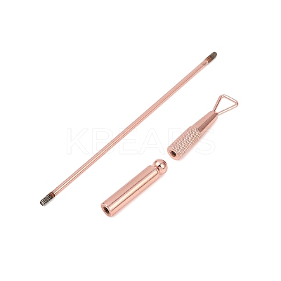 201 Stainless Steel Beadable Double Head Cuticle Pusher Nail Tools LS-STAS-R161-01RG-1