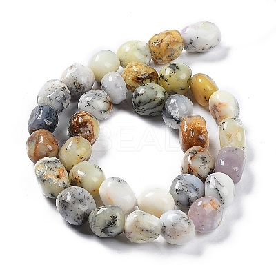 Natural White African Opal Beads Strands G-C038-02S-1
