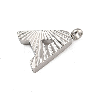 Letter A~Z 304 Stainless Steel Charms STAS-G345-01P-1