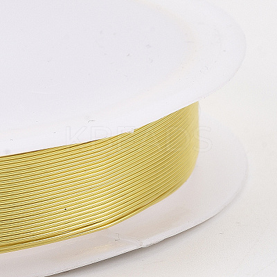 Round Copper Jewelry Wire X-CWIR-Q006-0.3mm-G-1