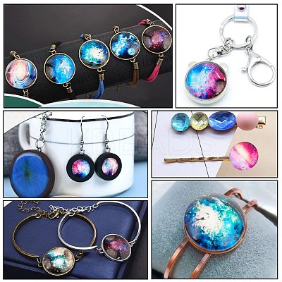 Glass Cabochons GGLA-R040-25mm-02-1