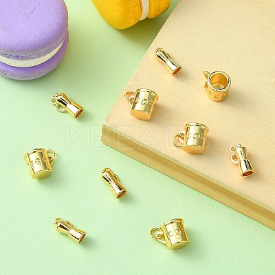 10Pcs 2 Style Brass Pendants KK-CJ0002-14-1