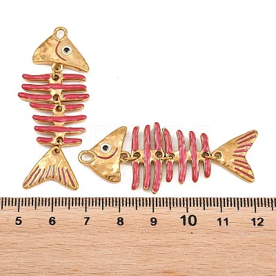 304 Stainless Steel Enamel Big Pendants STAS-Z202-07G-02-1