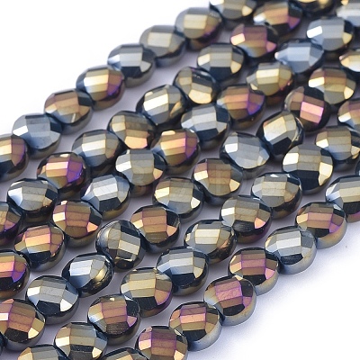 Electroplate Glass Beads Strands X-EGLA-J149-A-6mm-FR06-1