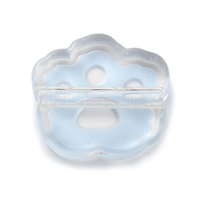 Transparent Acrylic European Beads OACR-CJC0006-03B-1