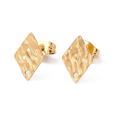 304 Stainless Steel Stud Earring Findings STAS-G270-02G-05-1
