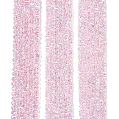 Electroplate Glass Beads Strands X-EGLA-A044-T8mm-B10-1