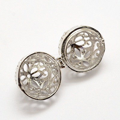 Brass Diffuser Locket Pendants KK-P100-40P-NR-1