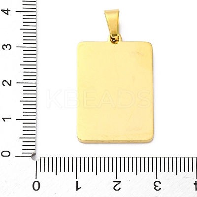 304 Stainless Steel Enamel Pendants STAS-S163-16G-1