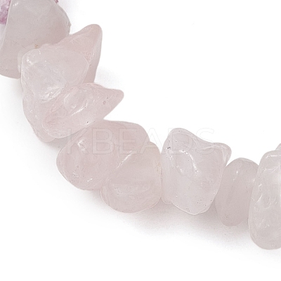 5Pcs Natural Mixed Gemstone Chips Beaded Stretch Bracelet Sets for Women BJEW-TA00557-1
