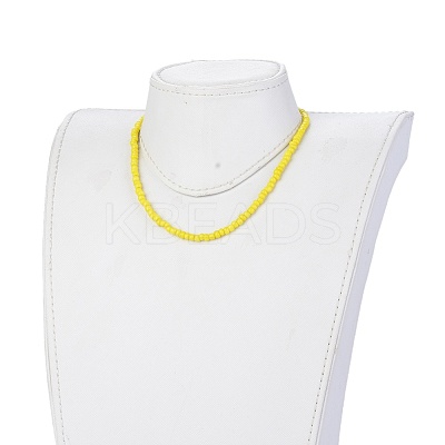 Glass Seed Beaded Necklaces NJEW-JN02691-01-1