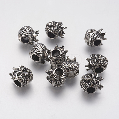 Ion Plating(IP) 304 Stainless Steel European Beads STAS-J022-117AS-1