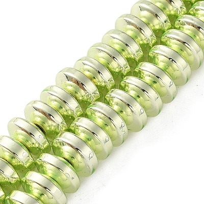 Electroplated Synthetic Non-magnetic Hematite Beads Strands G-C248-A01-5x8mm-01-1
