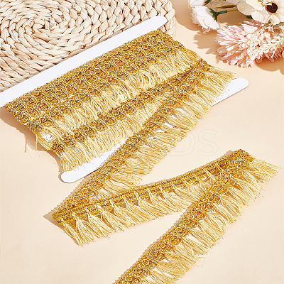 4 Yards Metallic Tassel Lace Ribbon OCOR-LP0001-20-1