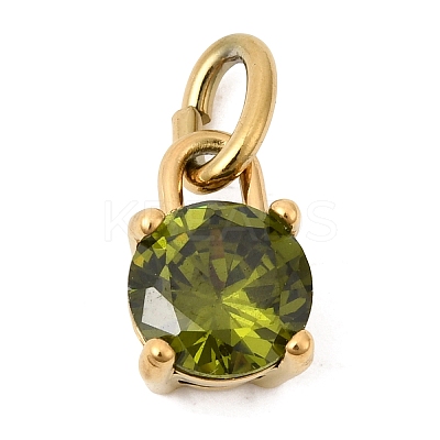 Birthdaystone Theme August 304 Stainless Steel Charms STAS-B128-60G-08-1