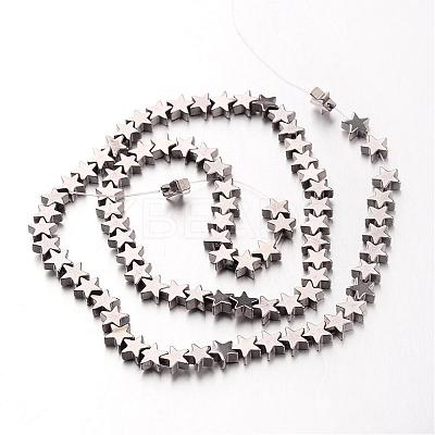 Electroplate Non-magnetic Synthetic Hematite Bead Strands G-F300-24B-01-1