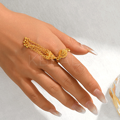Geometric Cone Vintage Cuff Rings LZ3354-1