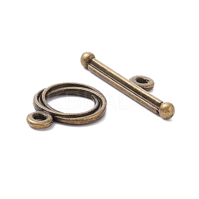 Tibetan Style Zinc Alloy Toggle Clasps LS-MLF0539Y-NF-1