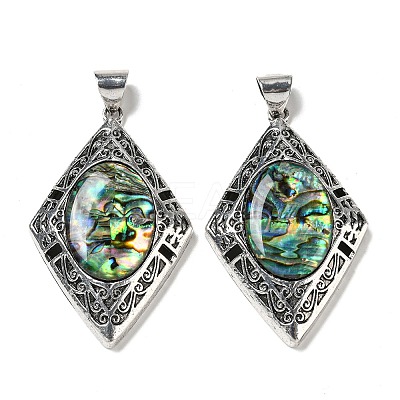 Natural Paua Shell Big Pendants FIND-Z032-06C-1