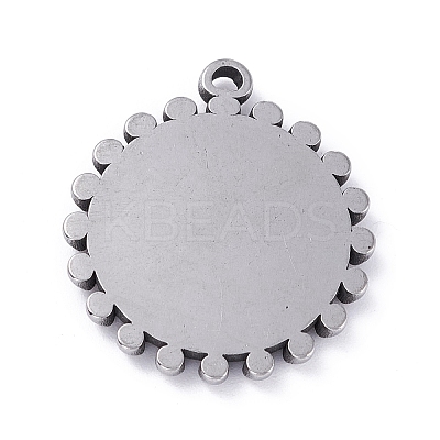 Non-Tarnish 304 Stainless Steel Pendant Cabochons Settings LS-STAS-P288-19P-1