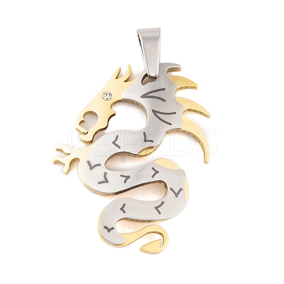 304 Stainless Steel Pendants STAS-K283-03G-1
