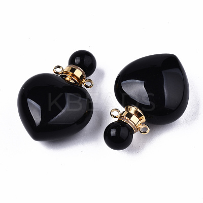 Natural Obsidian Pendants G-T131-16A-1