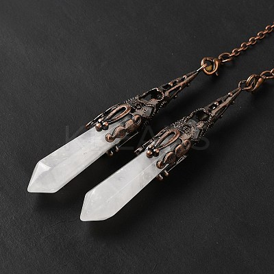 Natural Quartz Crystal Dowsing Pendulum Big Pendants G-H285-06R-25-1