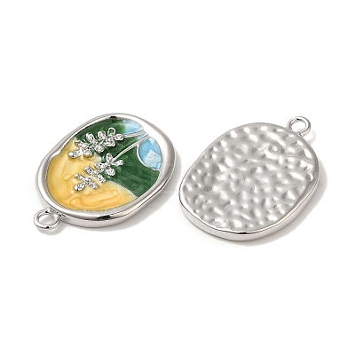 Brass Enamel Pendants KK-S368-09P-1