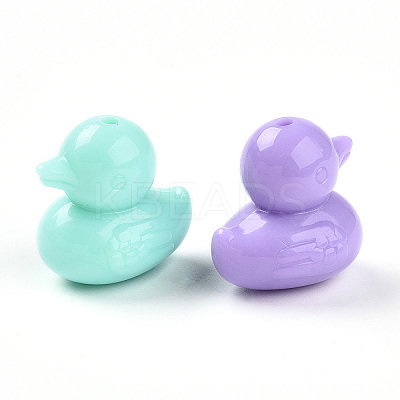 Opaque Acrylic Beads X-SACR-N018-14-1